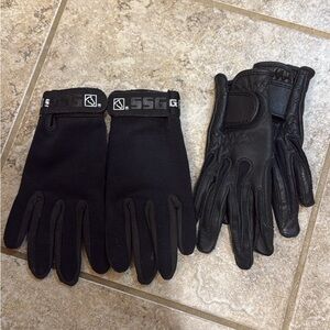 Kids equine riding gloves